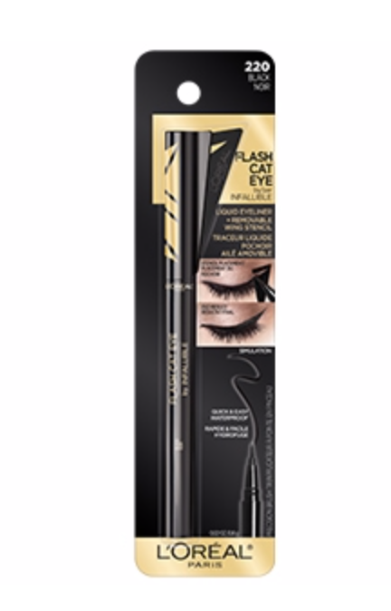 Delineador de olho c/ aplicador caneta Flash Cat Eye by Infallible cor: 220 black noir Loreal