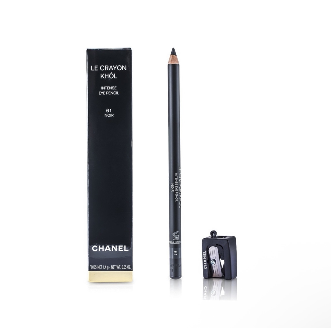 Lápis de olho Le Crayon Khol Intense Eye Pencil cor: 61 noir Chanel