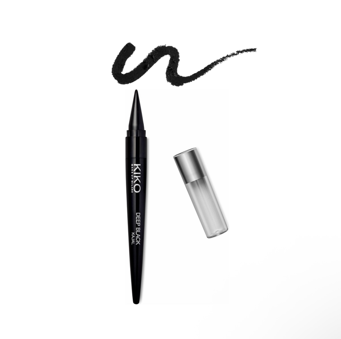 Lápis de olho Deep Black Kajal cor: preto Kiko Milano